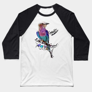 Lilac-breasted Roller, Troupant Baseball T-Shirt